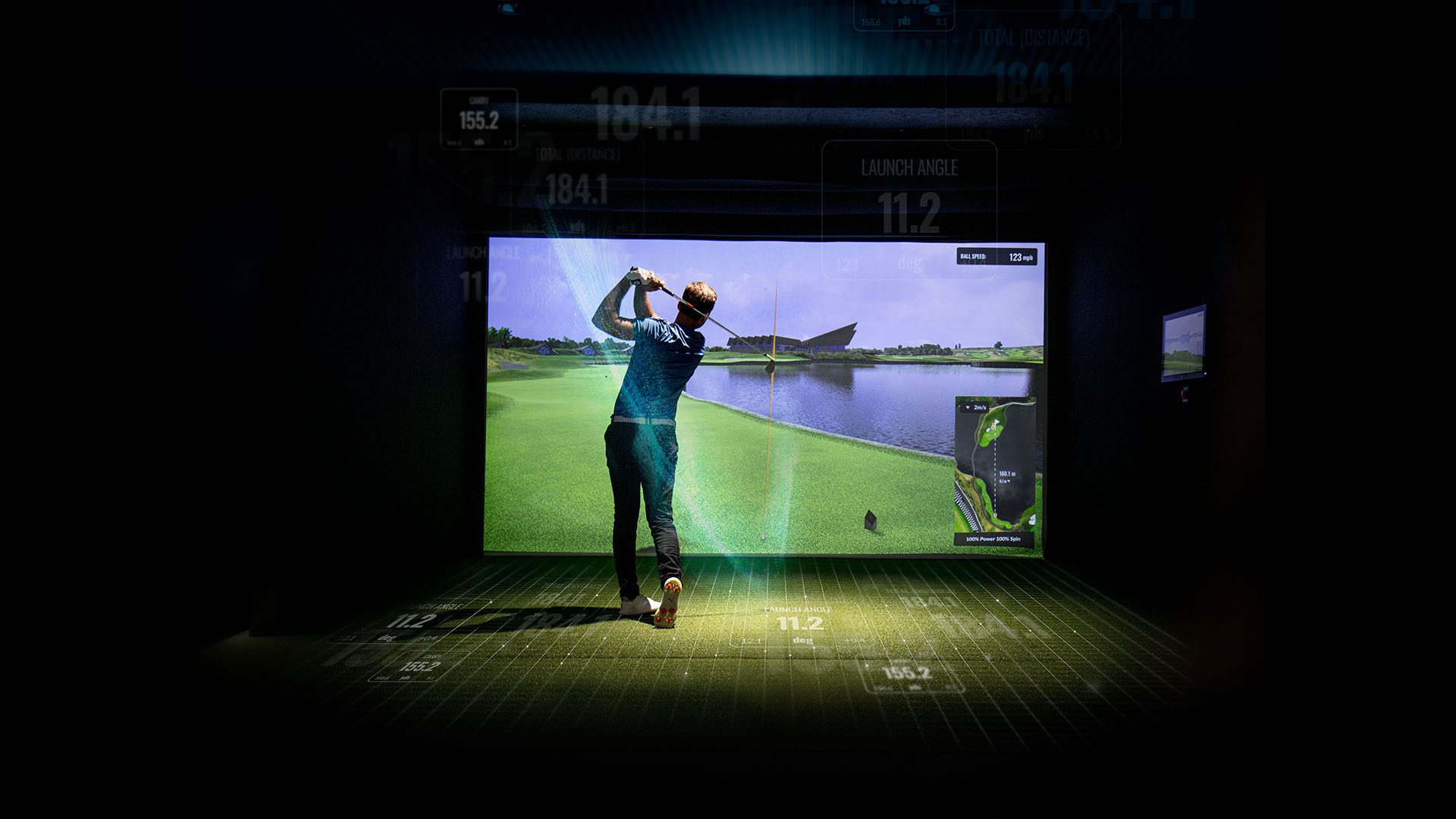 Trackman-simulator hos Pinetree
